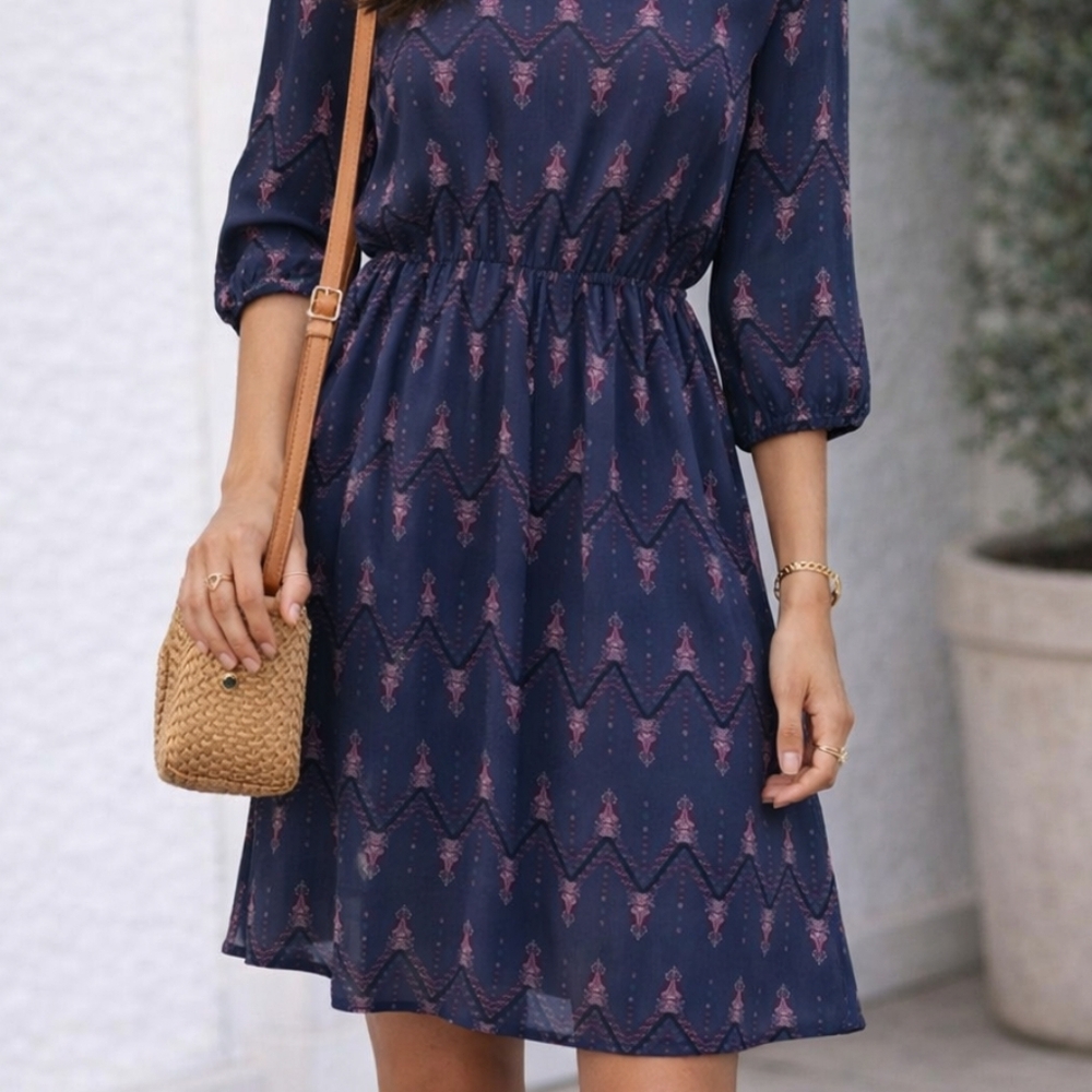 Long sleeve mini dress